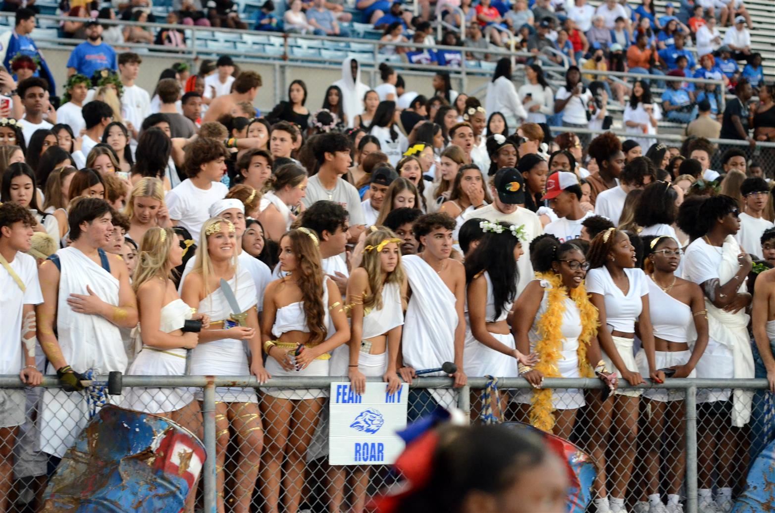 Student Section at Homecoming Football Game