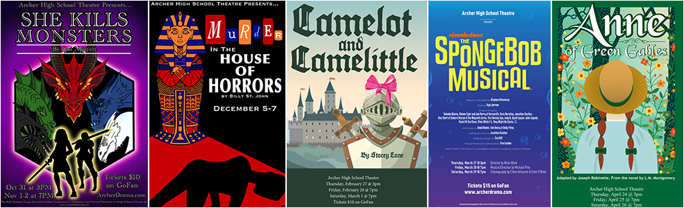 Show posters for 2024-2025 season