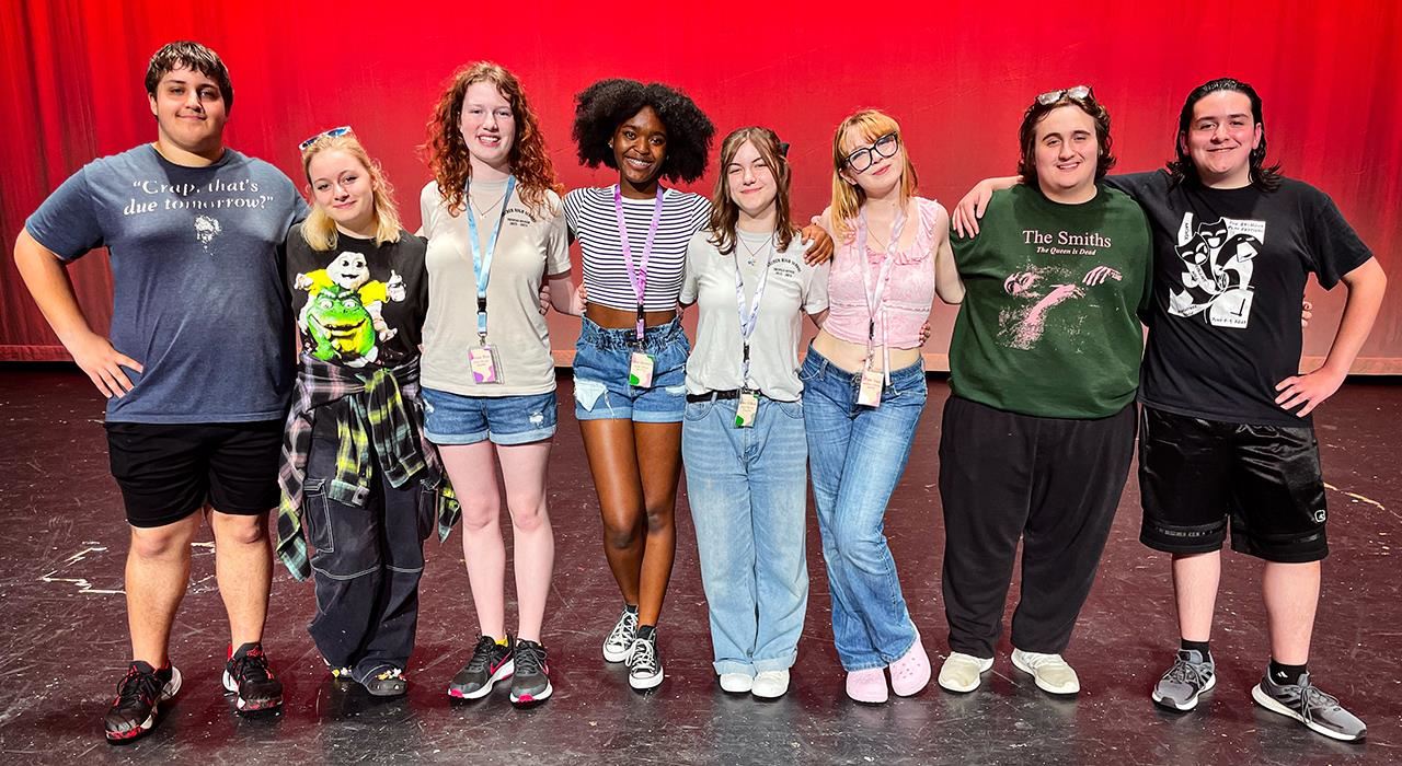 Photo of the thespian officers for 2024-2025