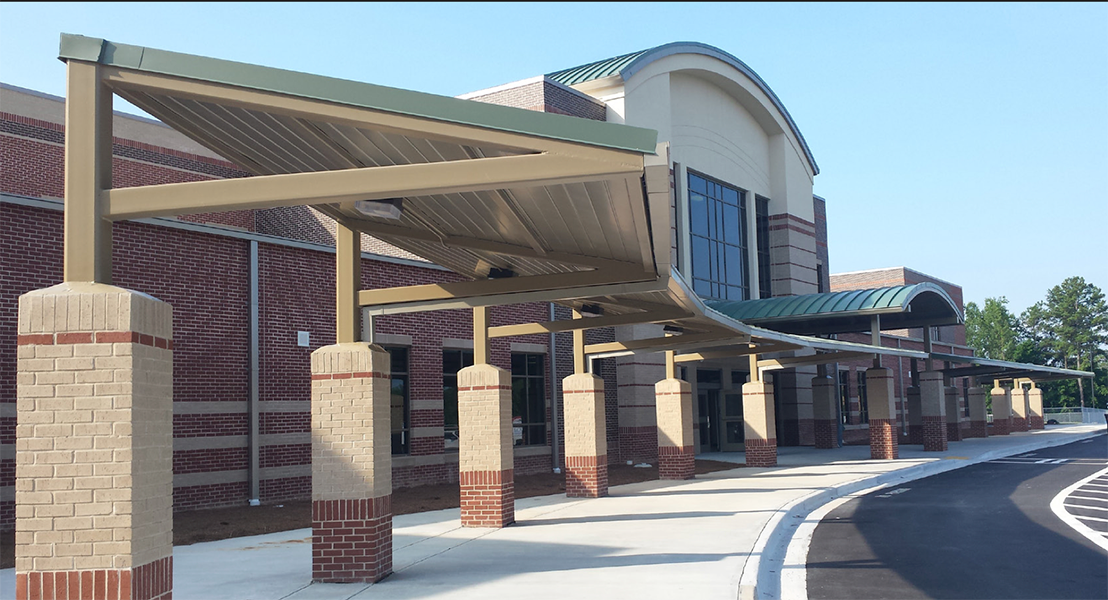 Baldwin elementary school building front