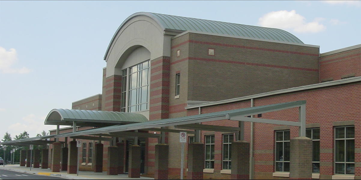 Benefield elementary school building front