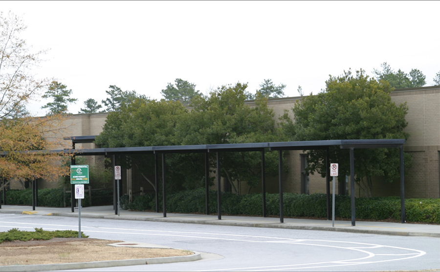 Fort Daniel elementary school building front