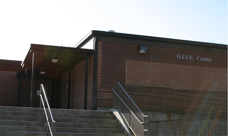 GIVE east high school building front