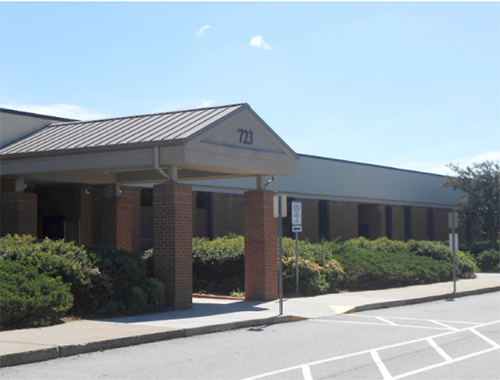 Photograph of GIVE Center East, located at 723 Hi-Hope Road in Lawrenceville. 
