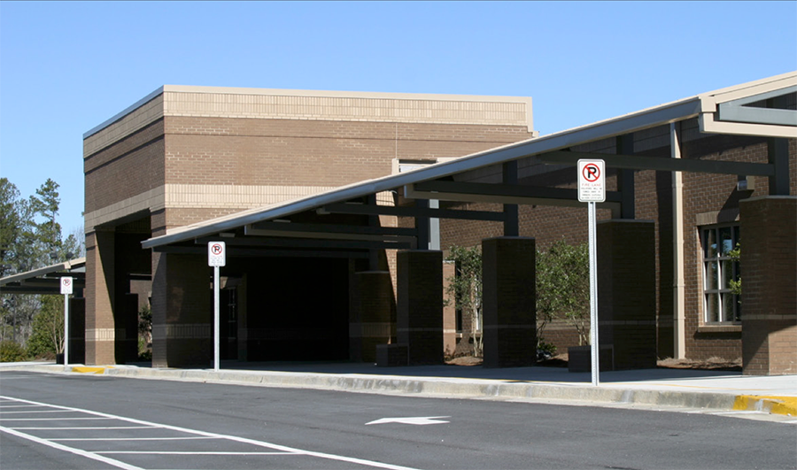 Sycamore elementary school building front