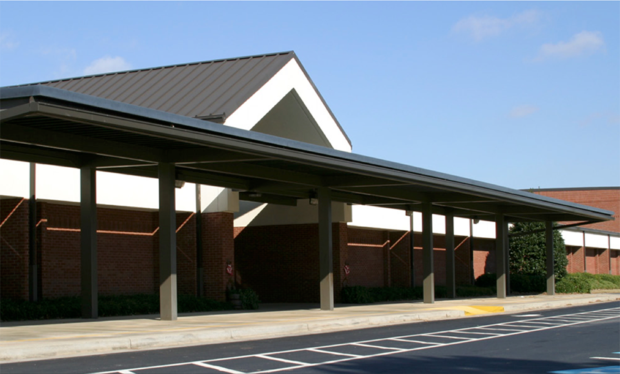 Walnut grove elementary school building front