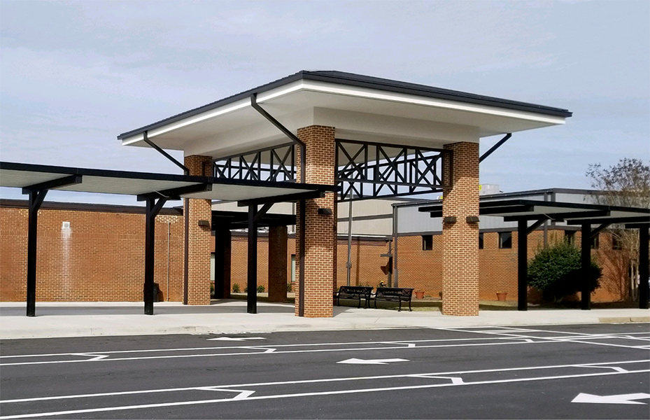 Richards middle school building front