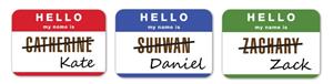 Hello name badges