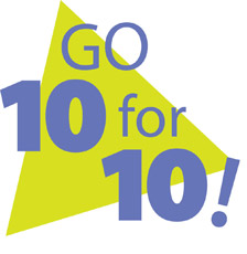 10 for 10 logo