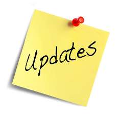 the word, "update", on a sticky note