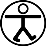 Graphic figure of a person 