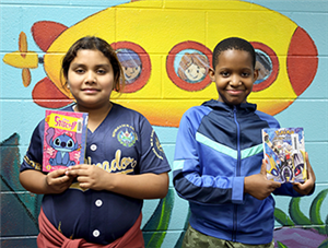 Magill HS students in Media Center