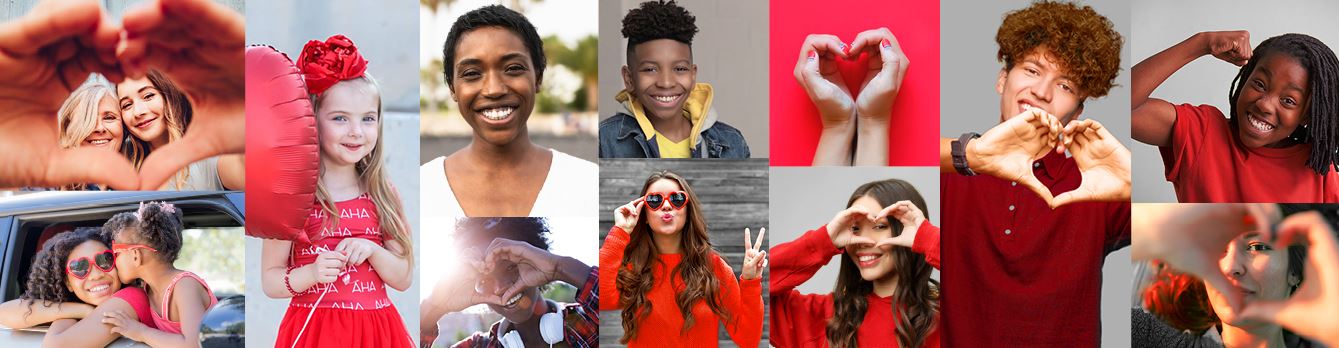 American Heart Association collage American Heart Association collage