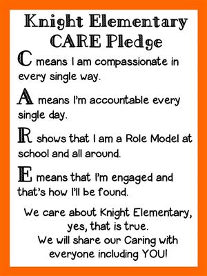 C means compassionate. A means accountable. R shows I'm a role model. E means I'm engaged. 