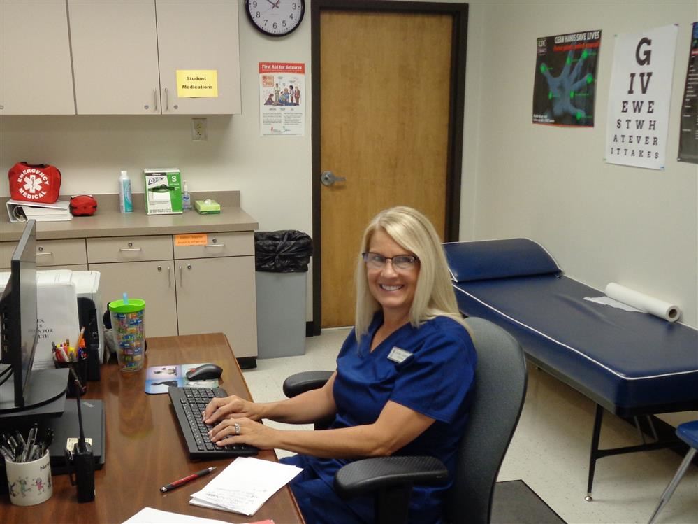 Our school nurse.