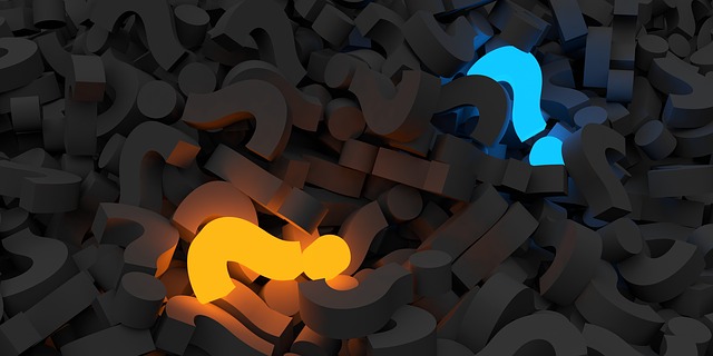 Decorative photograph shows question marks Decorative photograph shows question marks