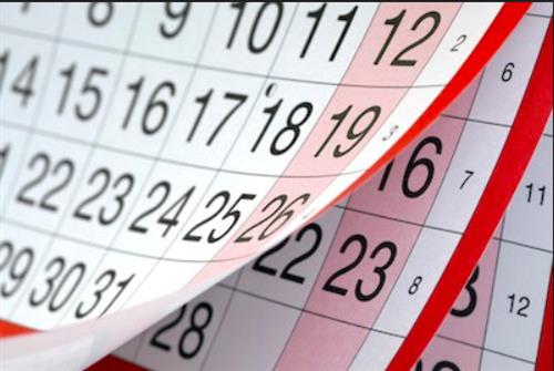 Picture of a calendar 