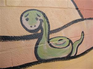 Snake Painting from the Bethesda Ocean Stairs Mural 