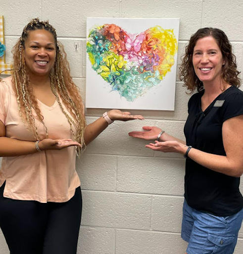 This picture shows Corley's counselors who are Ms. Lewis and Ms. Huston This picture shows Corley's counselors who are Ms. Lewis and Ms. Huston