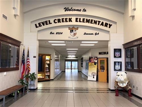Photograph of Level Creek Elementary's Front Hallway 