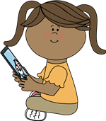 Student with a tablet