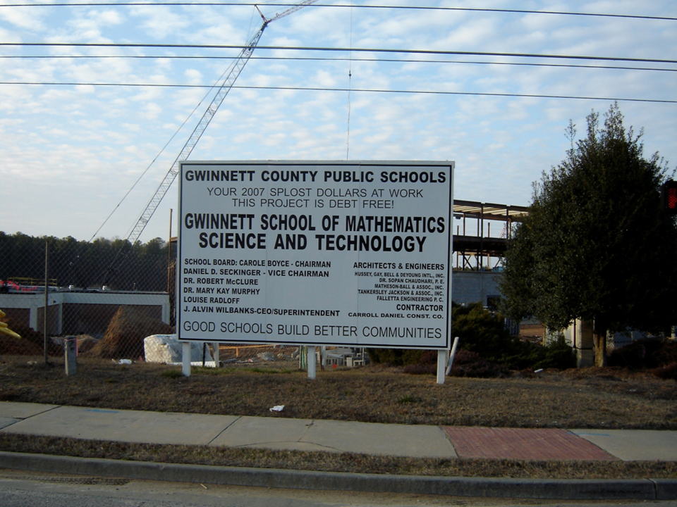 Under construction in 2008 The school being built in 2008