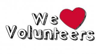 we heart volunteers sketched font 