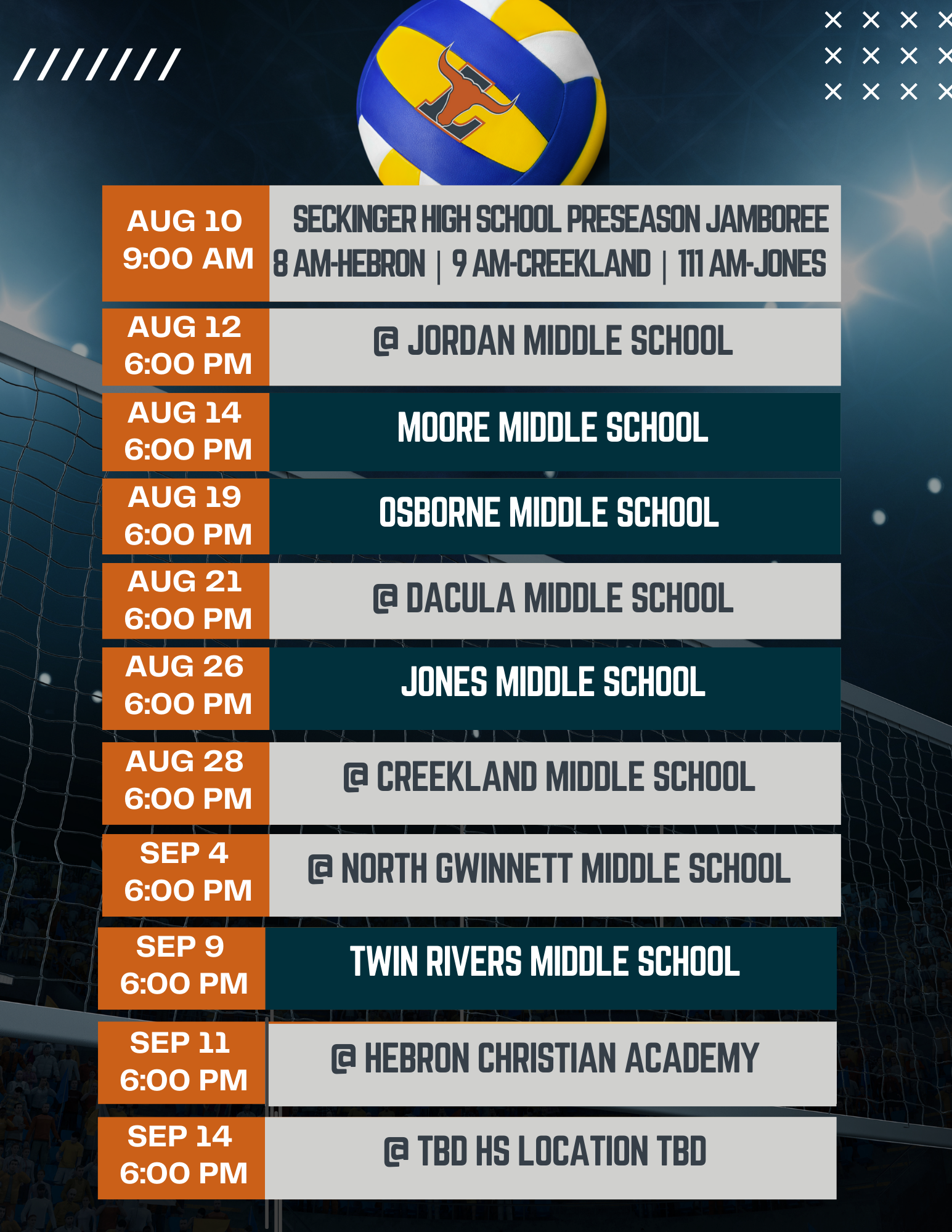 schedule
