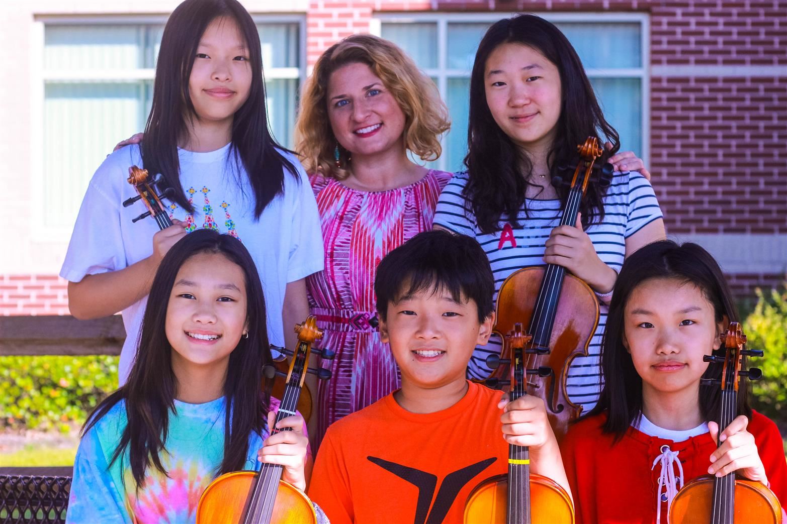 Ms. Alford with students