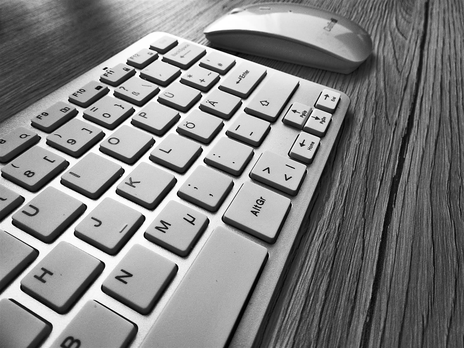 Computer keyboard and mouse Computer keyboard and mouse