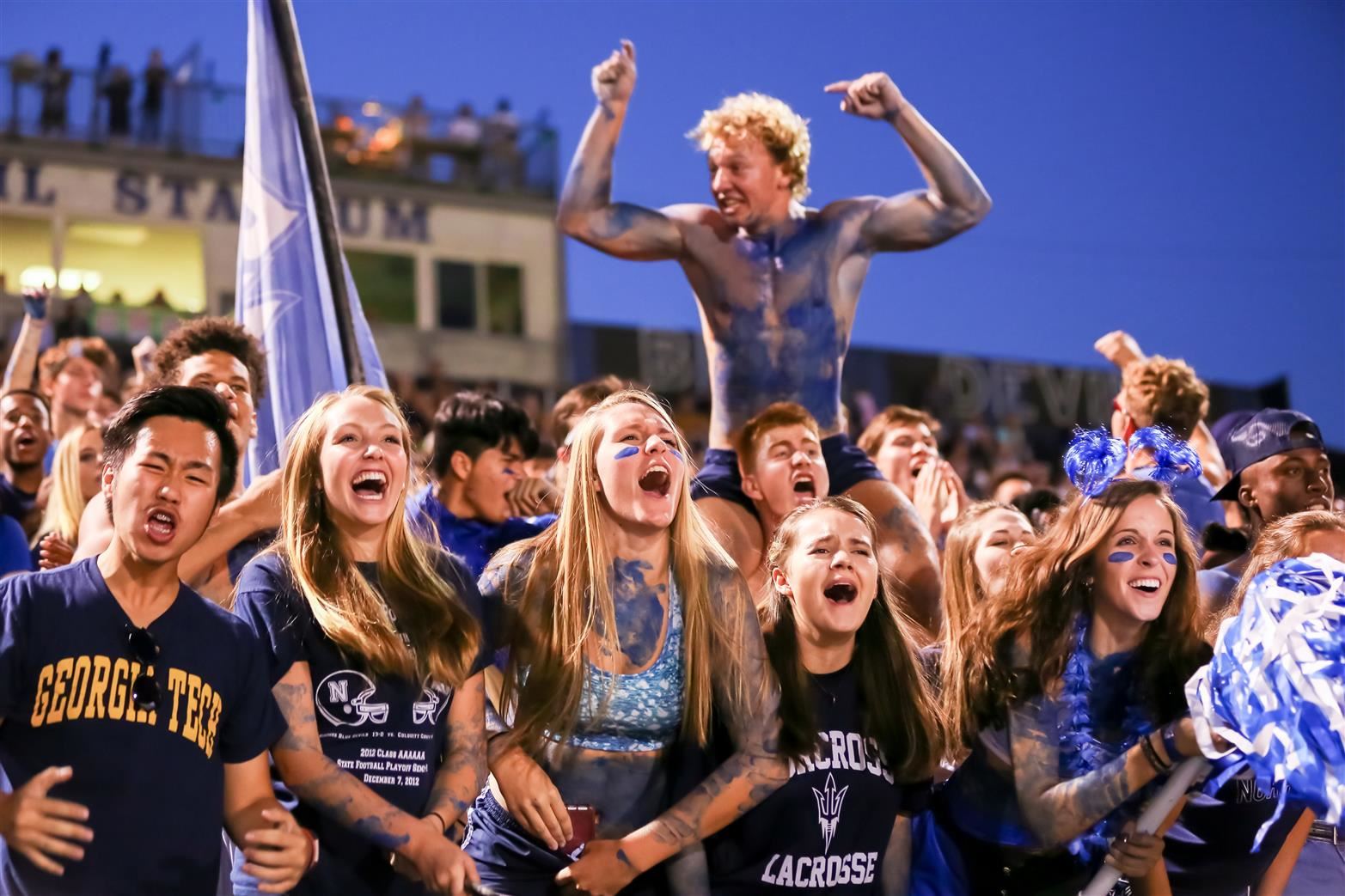 crowd of students 