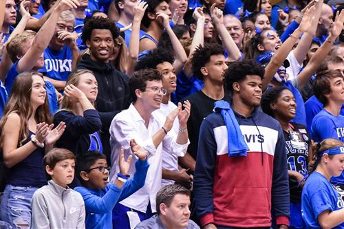 Kids in stands 