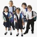 random students in uniforms