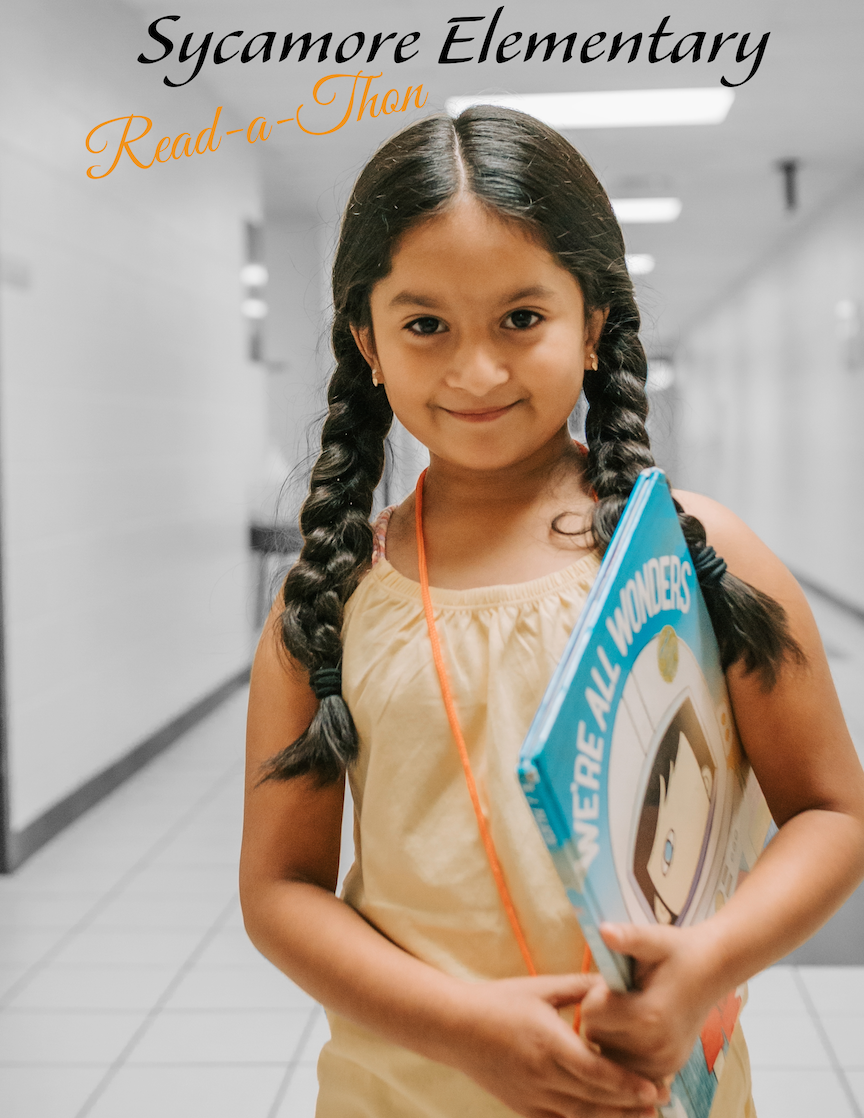 Read-a-Thon Girl with Book 