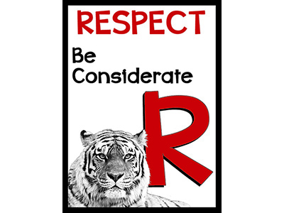 R is for respect tiger