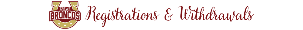 New student registration title