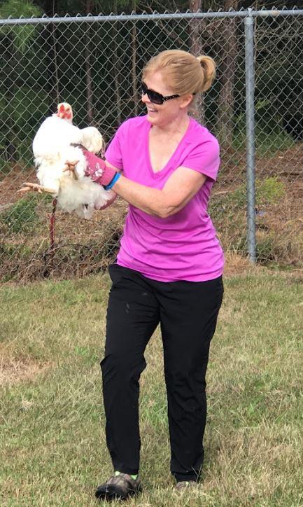 Ms. Northcutt and her Chicken